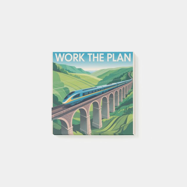 Arbeite den Plan Post-it Klebezettel (Vorderseite)