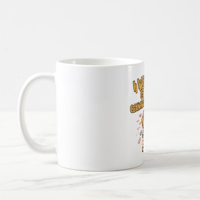 Arbeite Hart Hund Kaffeetasse (Links)