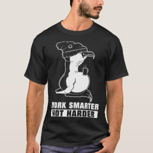 Arbeite schlauer, nicht härter Tux Linux Pinguin m T-Shirt
