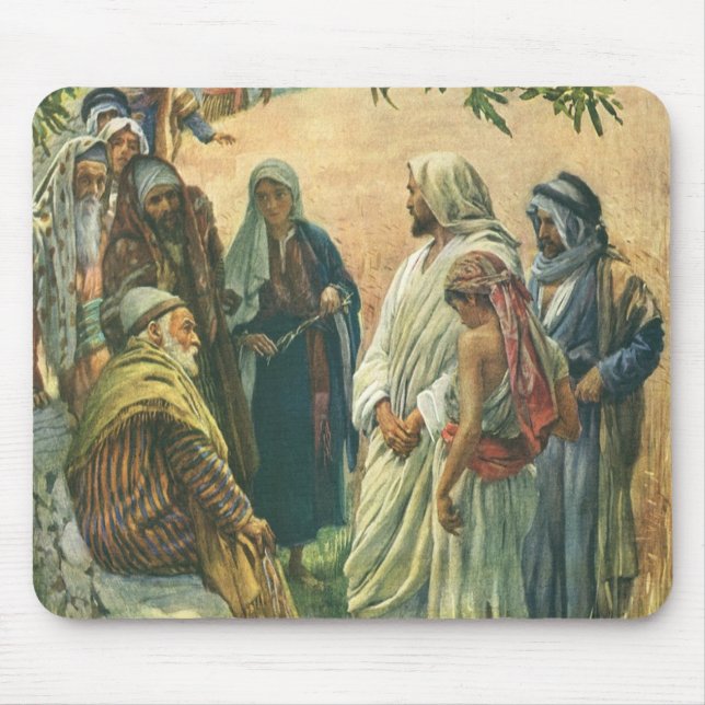 Arbeiten am Sabbat, Vintage Religion Mousepad (Vorne)
