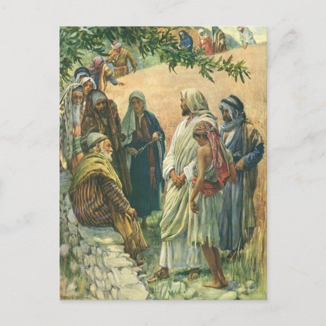 Arbeiten am Sabbat, Vintage Religion Postkarte (Vorderseite)