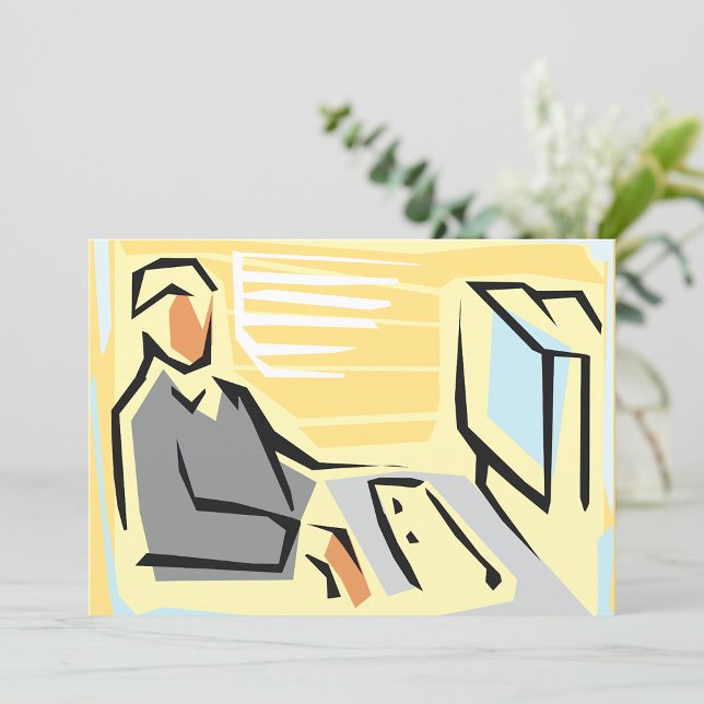 Arbeiten an einer Computereinladung Einladung (Von Creator hochgeladen)