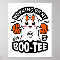 Arbeiten an meinem Boo-T-Shirt Halloween Tote Lift