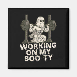 Arbeiten an meinem boo-ty-lustigen Halloween-Muske Magnet