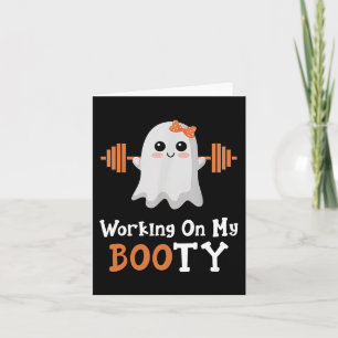 Arbeiten an meinem Hintern Boo-Ty Funny Halloween  Karte
