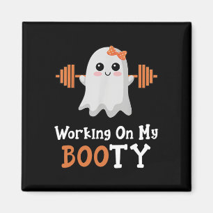 Arbeiten an meinem Hintern Boo-Ty Funny Halloween Magnet