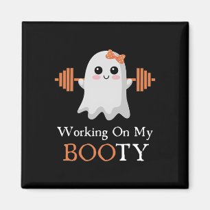 Arbeiten an meinem Hintern Boo-Ty Funny Halloween  Magnet