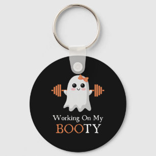 Arbeiten an meinem Hintern Boo-Ty Funny Halloween Schlüsselanhänger