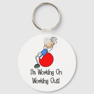 Arbeiten an T - Shirt und Geschenken Schlüsselanhänger