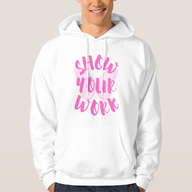 Arbeiten anzeigen hoodie (Vorderseite)