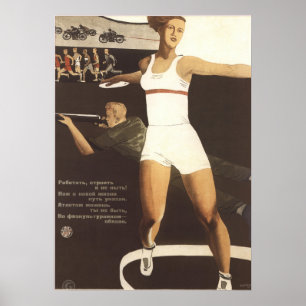 Arbeiten, bauen, keine Propaganda beklagen Poster