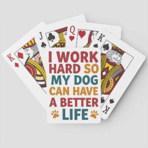 Arbeiten für meinen Hund Spielkarten