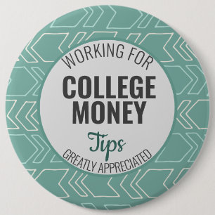 Arbeiten für Uni Geld, Tipps geschätzt Aquamarin Button
