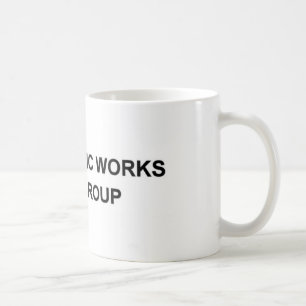 Arbeiten-Gruppen-Tasse mit großem Logo Tasse