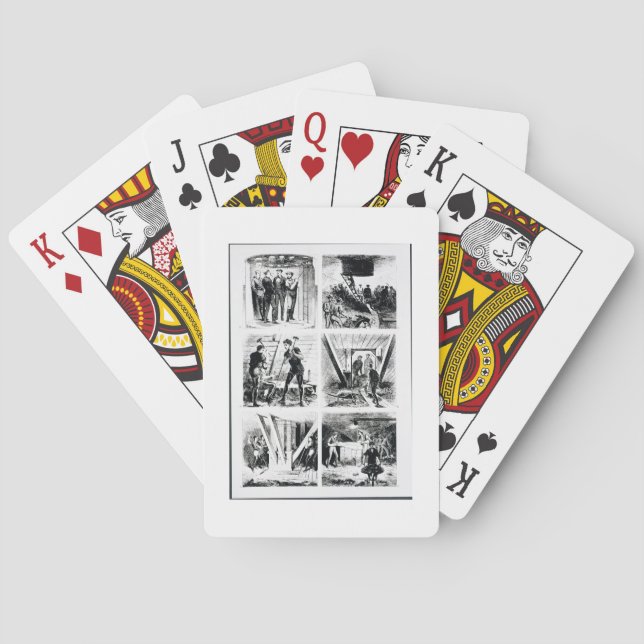 Arbeiten in den Kaisern, Bau von Brooklyn Bri Spielkarten (Rückseite)