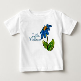Arbeiten in kleinen Wildblumen Baby T-shirt