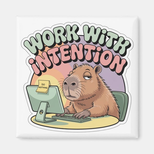Arbeiten mit Absicht Magnet (Vorne)