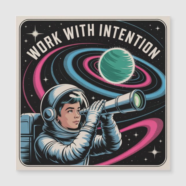 Arbeiten mit Absicht Magnetkarte (Vorderseite)