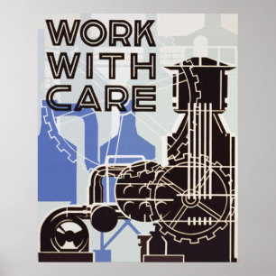 Arbeiten mit Care Poster