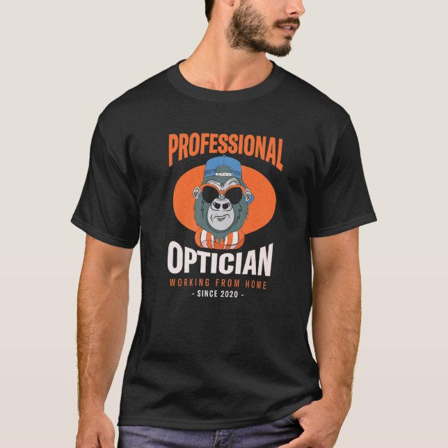 Arbeiten mit dem Optometristiker-Boss-Optom der Zu T-Shirt (Vorderseite)