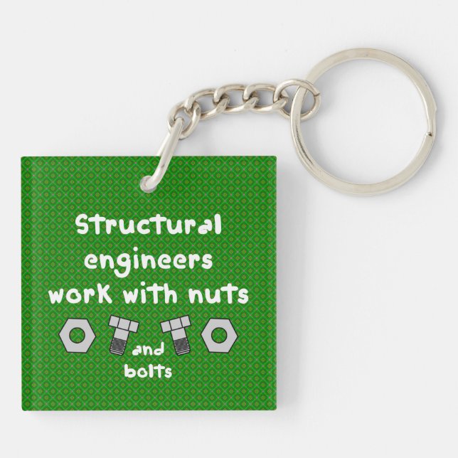 Arbeiten mit Nuts Schlüsselanhänger (Rückseite)