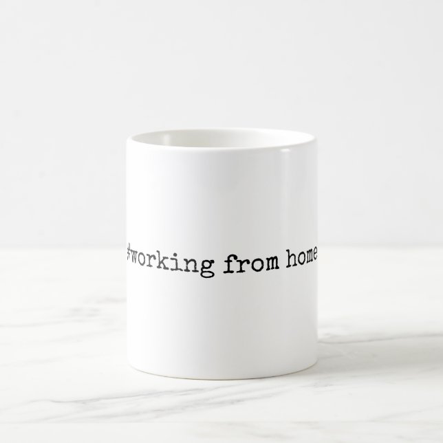 Arbeiten mit Zuhause| Funny Zuhause Office-Tasse Kaffeetasse (Mittel)