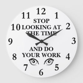 Arbeiten Sie Ihre Arbeitsmauer Große Wanduhr
