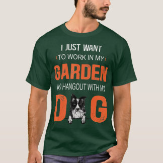 Arbeiten Sie in meinem Garten und verbringen Sie m T-Shirt