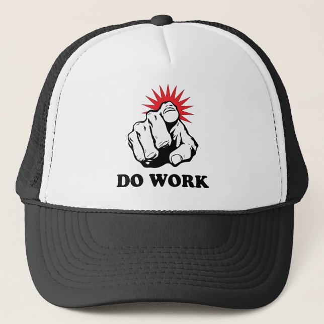 Arbeiten Sie Truckerkappe (Vorderseite)