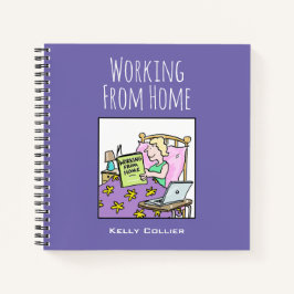 Arbeiten von Ihrer Zuhause mit dem Namen Notizbuch