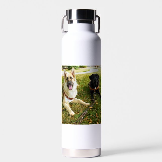 Arbeitende Mädchen Trinkflasche (Vorne)