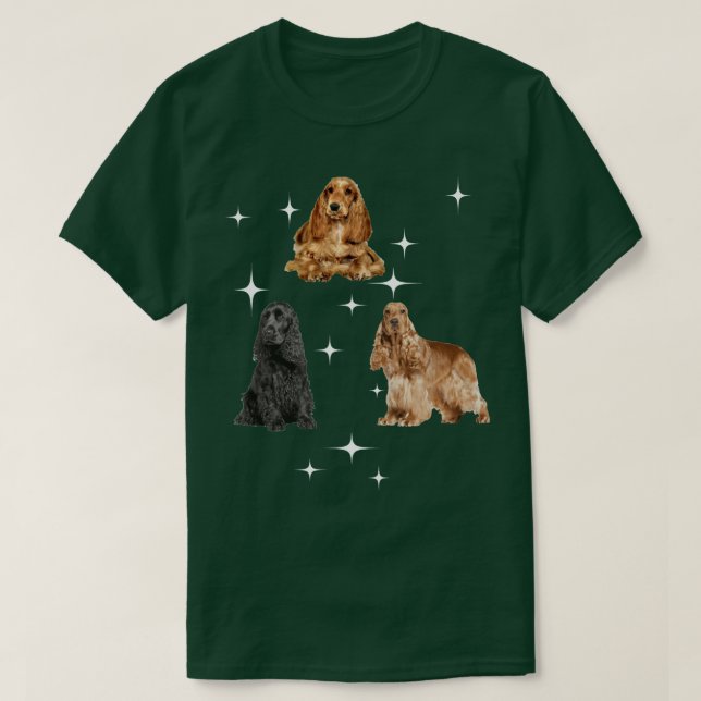 arbeitender Cocker Spaniel 1  T-Shirt (Design vorne)