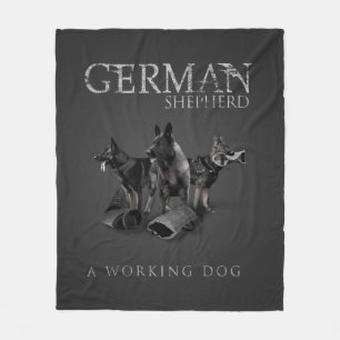 Arbeitender Schäferhund-Hund - GSD Fleecedecke