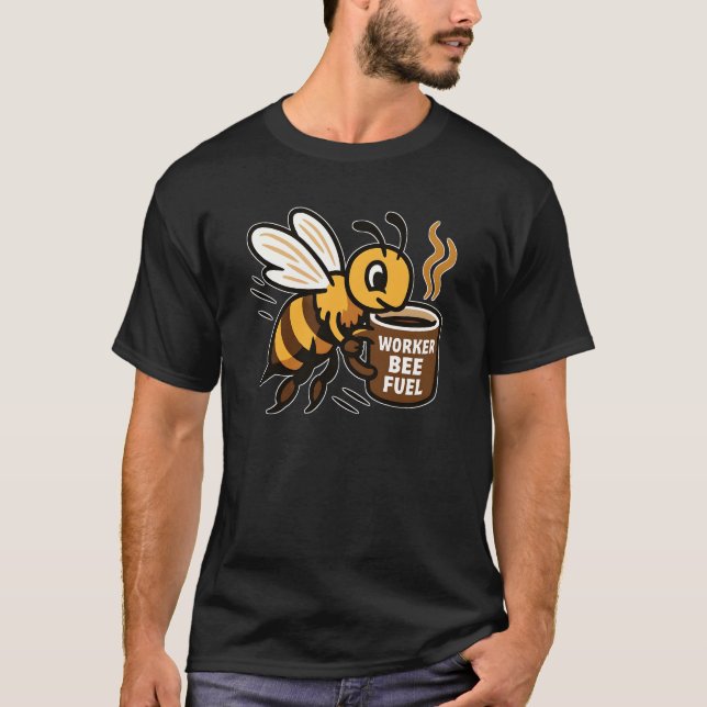 Arbeiter-Bienenkaffee T-Shirt (Vorderseite)