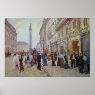 Arbeiter, die das Maison Paquin verlassen haben Poster