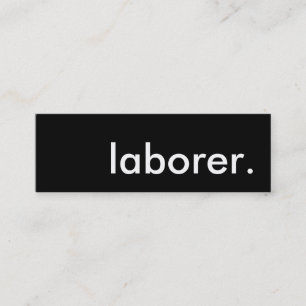 Arbeiter. Mini Visitenkarte