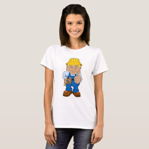 Arbeiter mit Schutzhelm T-Shirt