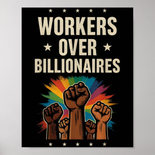 Arbeiter über Billionen Protest-Arbeitstag Poster