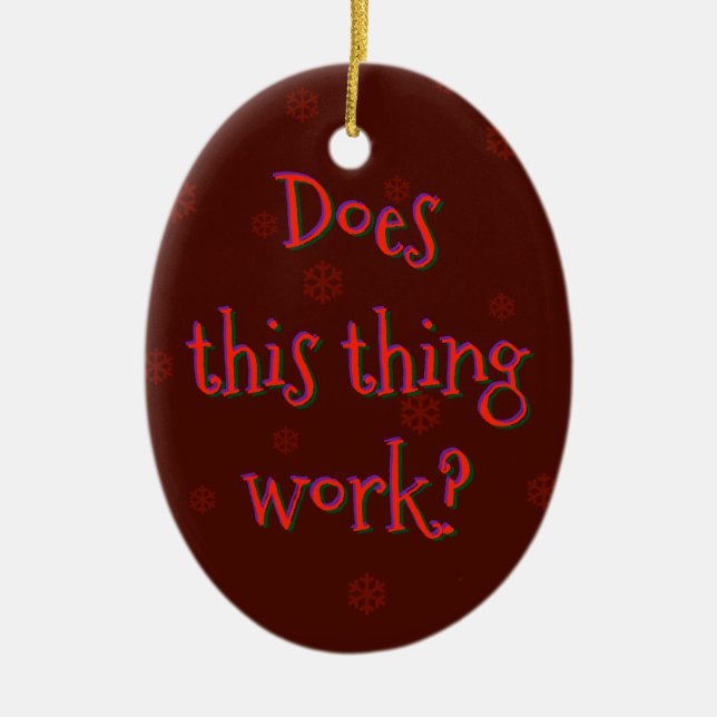 Arbeitet diese Sache? Keramikornament (Vorne)