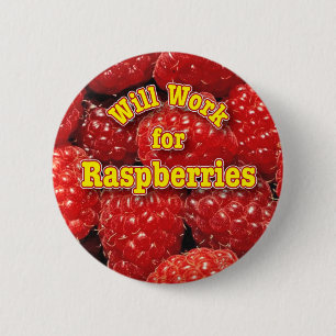arbeitet für Himbeeren Button