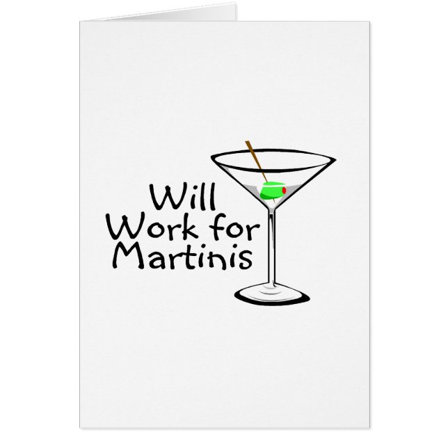 Arbeitet für Martinis (Vorne)