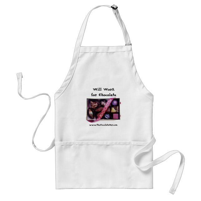 Arbeitet für Schokoladen-Schürze Schürze (Vorne)