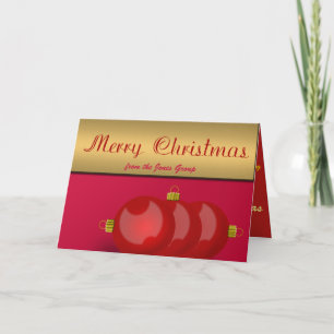 Arbeitgeber, Projektmanager, Teamleiter Weihnachte Feiertagskarte