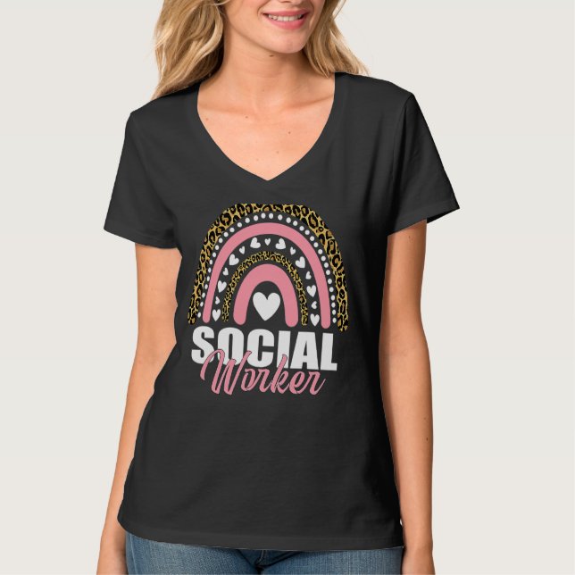 Arbeitnehmer der Rainbow Leopard School T-Shirt (Vorderseite)