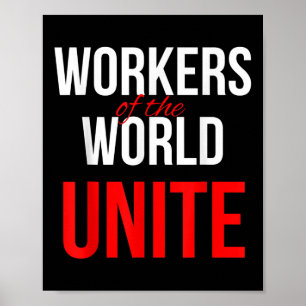 Arbeitnehmer der Welt vereint Poster