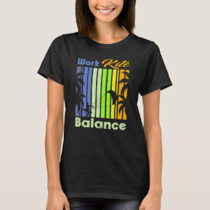 Arbeits Drachen Balance Lebensstil Vintage Arbeit T-Shirt