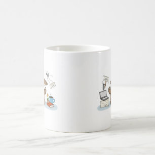 Arbeits-Lebens-Gleichgewicht   Ameisenbär Kaffeetasse
