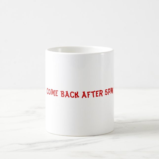 Arbeits-Slogan 2 Kaffeetasse (Mittel)