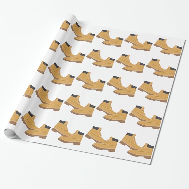 Arbeits-Stiefel Geschenkpapier (Ungerollt)
