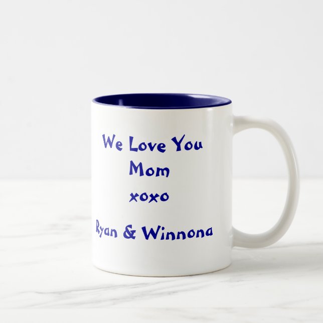 Arbeits-Tasse Zweifarbige Tasse (Rechts)